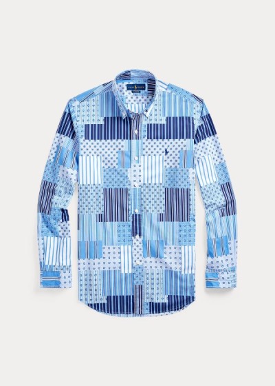 Men's Polo Ralph Lauren Classic Fit Patchwork Shirts | 431298KCP